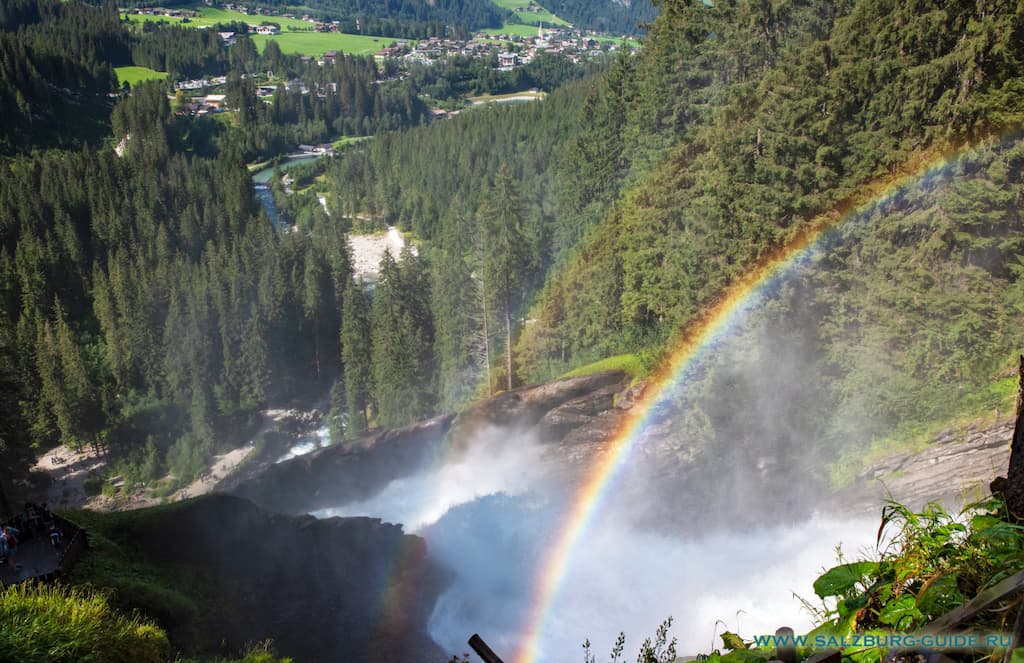 salzburg toptours waterfall krimml rainbow