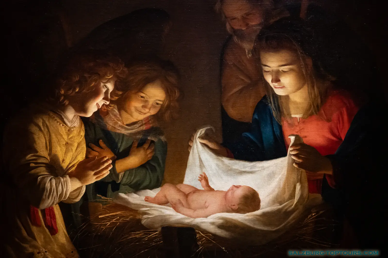 Salzburg toptours florence uffizi adoration of christ child van honthorst | Salzburg Top Tours by Eugene