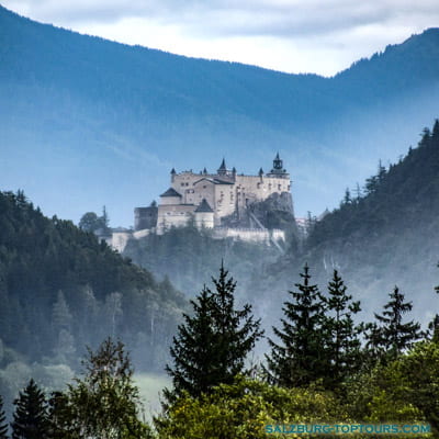 Castle Hohenwerfen and falconry show